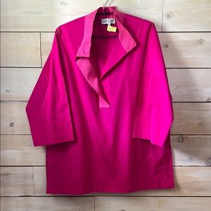 Wingate Collection Tayne Top Blouse Pink Magenta sz L EUC